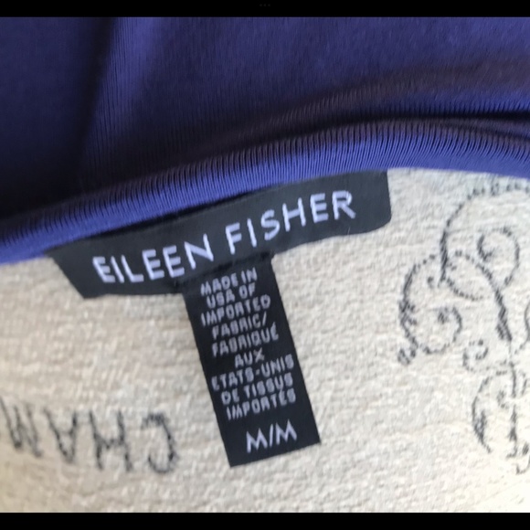 Eileen Fisher EUC Super Soft Cobalt Blue Dress w/ Pockets Sz. M - Picture 5 of 7